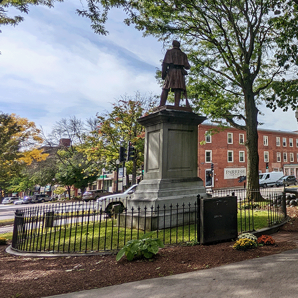 Statue in downtown Keene NH